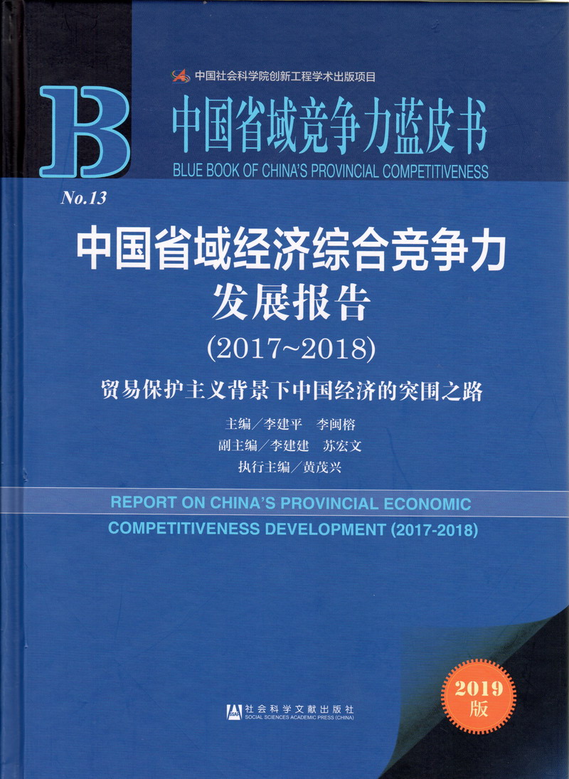 老年操屄网中国省域经济综合竞争力发展报告（2017-2018）